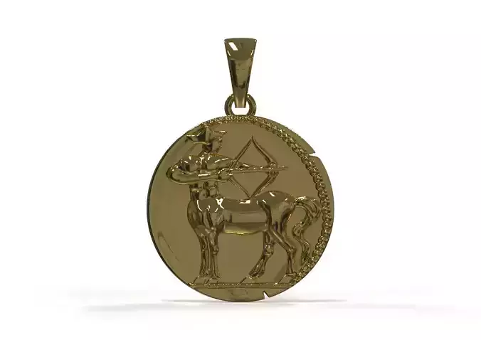 Birth Month Gold Pendant A Symbol of Courage and Strength gp0483