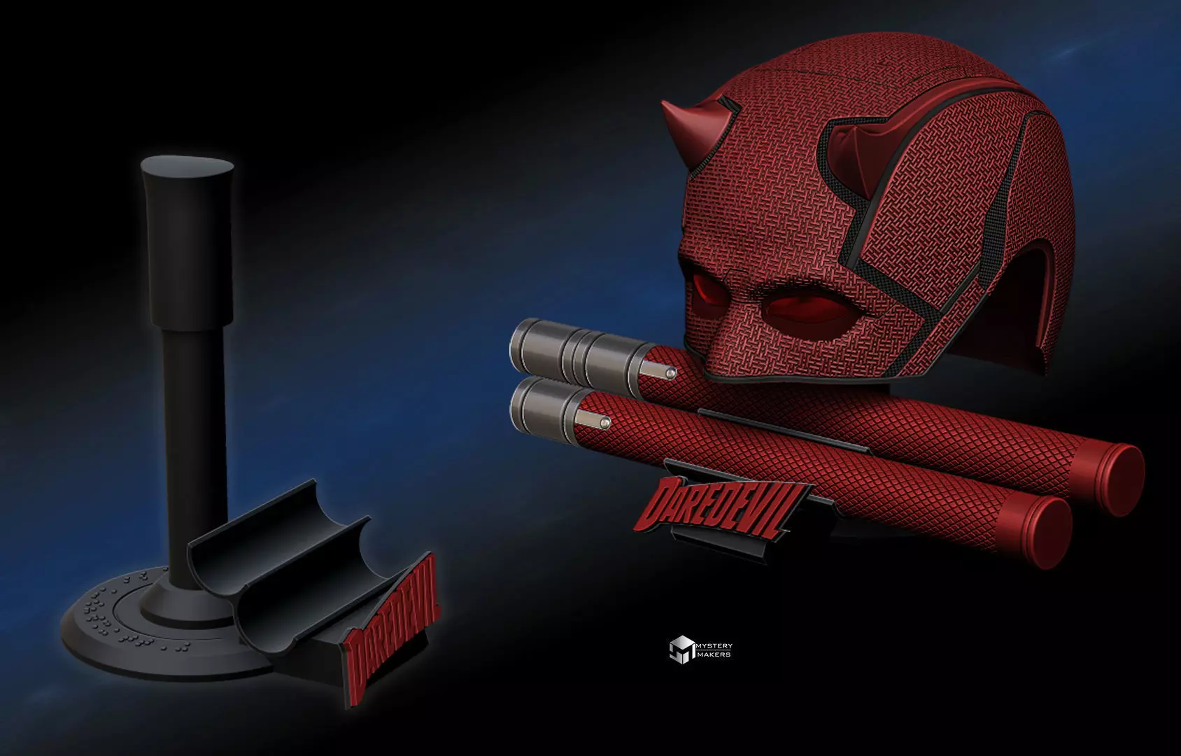 Daredevil Stand 3D print model_0