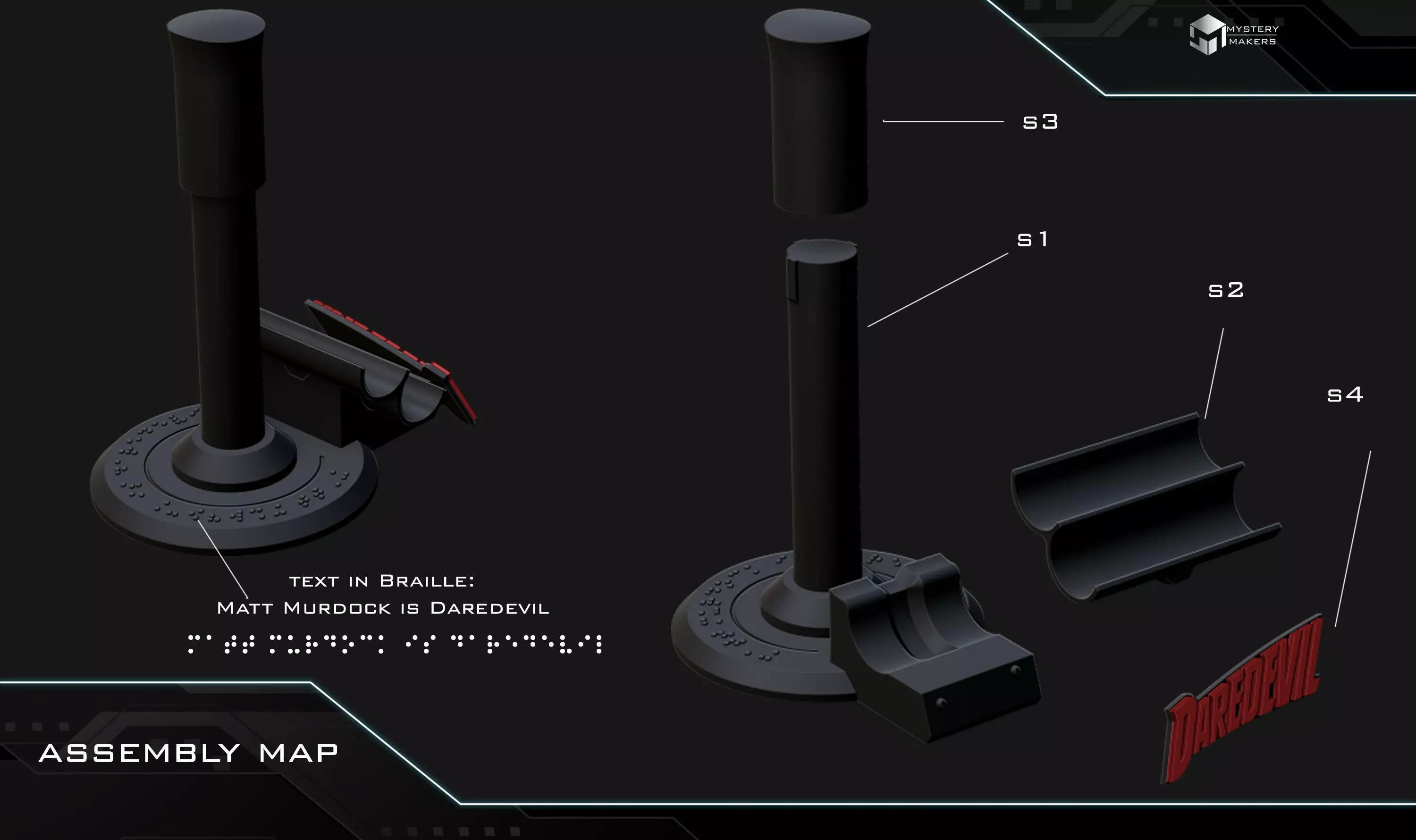 Daredevil Stand 3D print model_1
