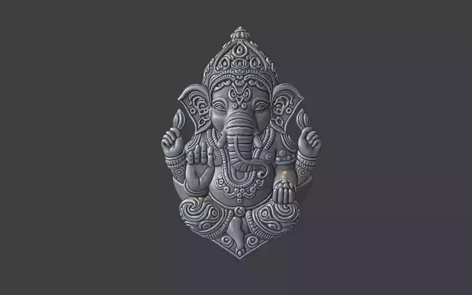 ganesh ring ornate god ring