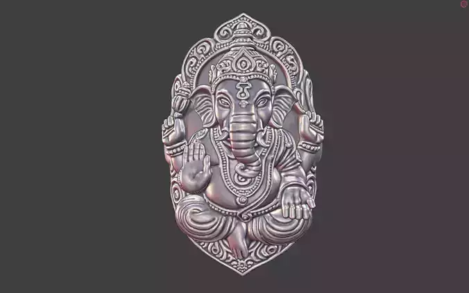ganesh ring ornate god ring v2