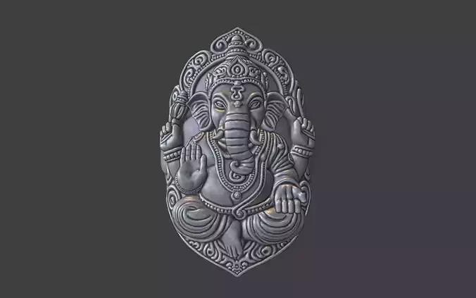 ganesh ring ornate god ring v2