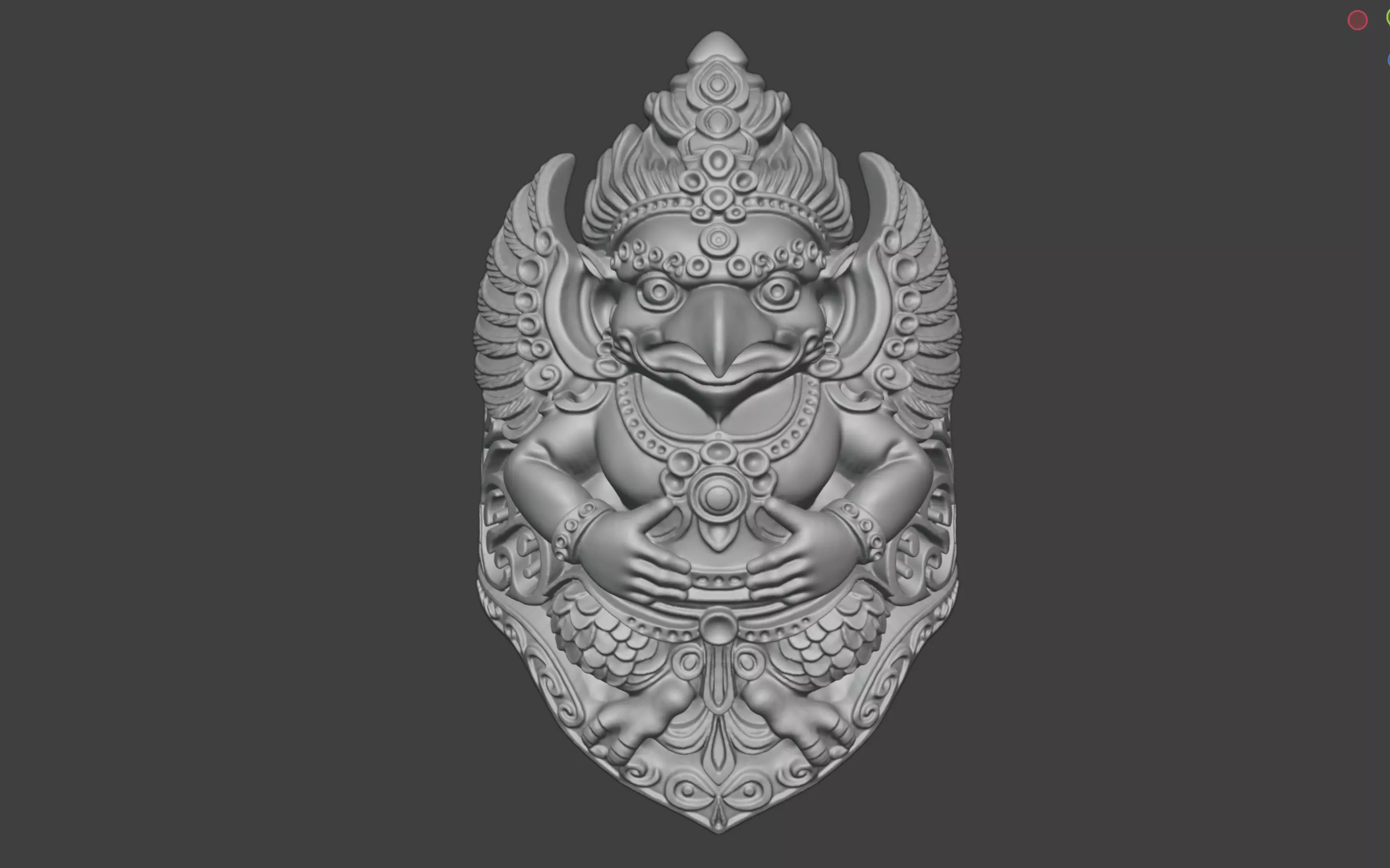 thai garuda ring 3D print model