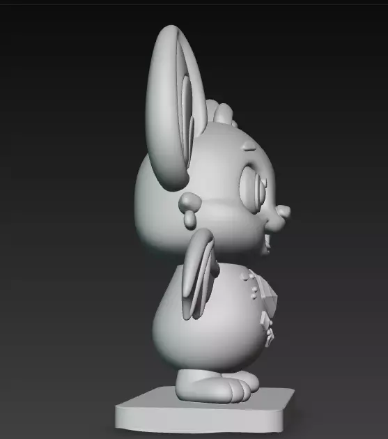 Cute Bat Figurine 3D print model_4