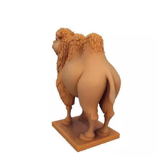 2330  Laughing Camel 3D Printed Full  Figure Statue 3D print model_31
