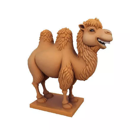 2330  Laughing Camel 3D Printed Full  Figure Statue 3D print model_19
