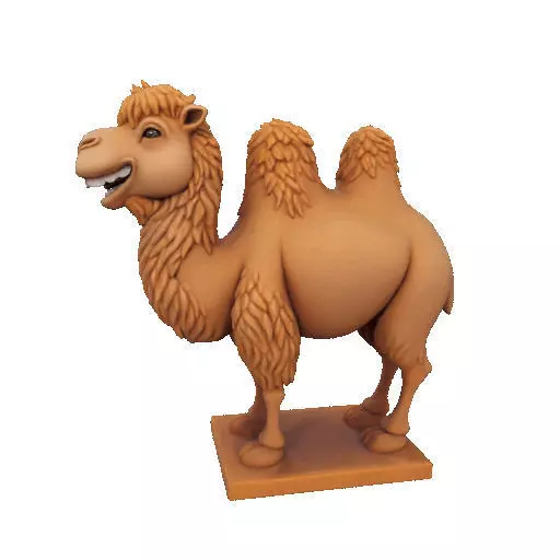 2330  Laughing Camel 3D Printed Full  Figure Statue 3D print model_7