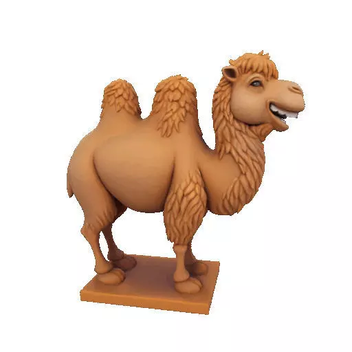 2330  Laughing Camel 3D Printed Full  Figure Statue 3D print model_20