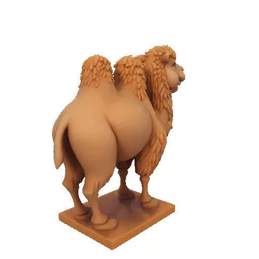 2330  Laughing Camel 3D Printed Full  Figure Statue 3D print model_25