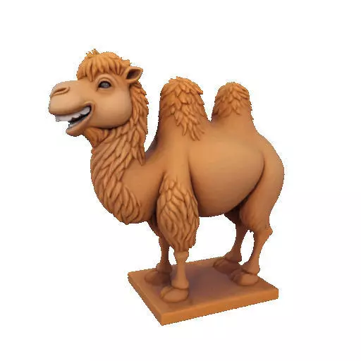 2330  Laughing Camel 3D Printed Full  Figure Statue 3D print model_8