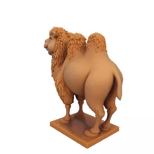 2330  Laughing Camel 3D Printed Full  Figure Statue 3D print model_32
