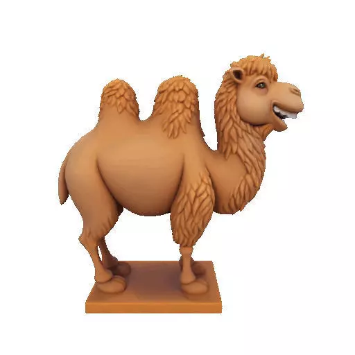 2330  Laughing Camel 3D Printed Full  Figure Statue 3D print model_21