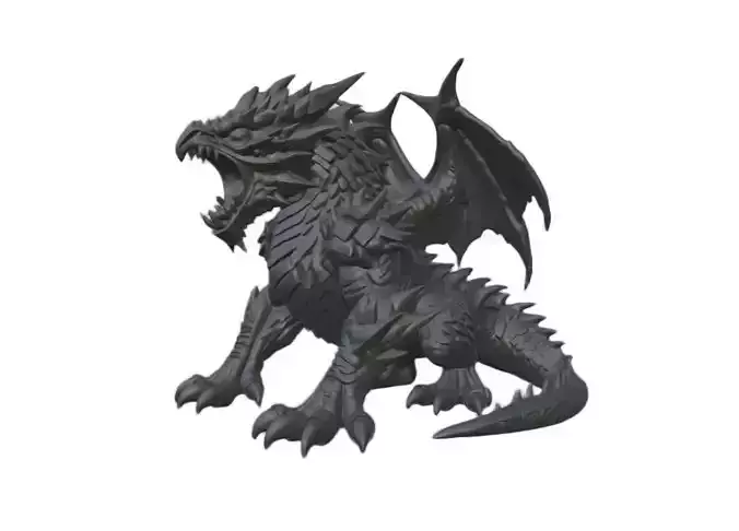 Moltenclaw Roaring Fire Dragon 3D Print Model 