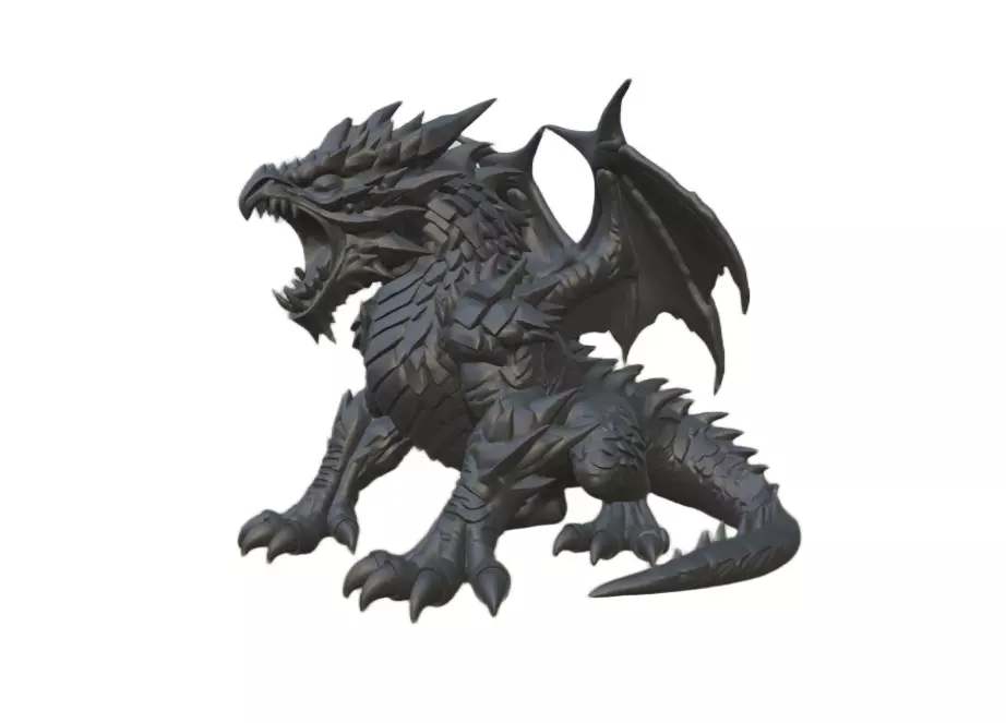 Moltenclaw Roaring Fire Dragon 3D Print Model 3D print model