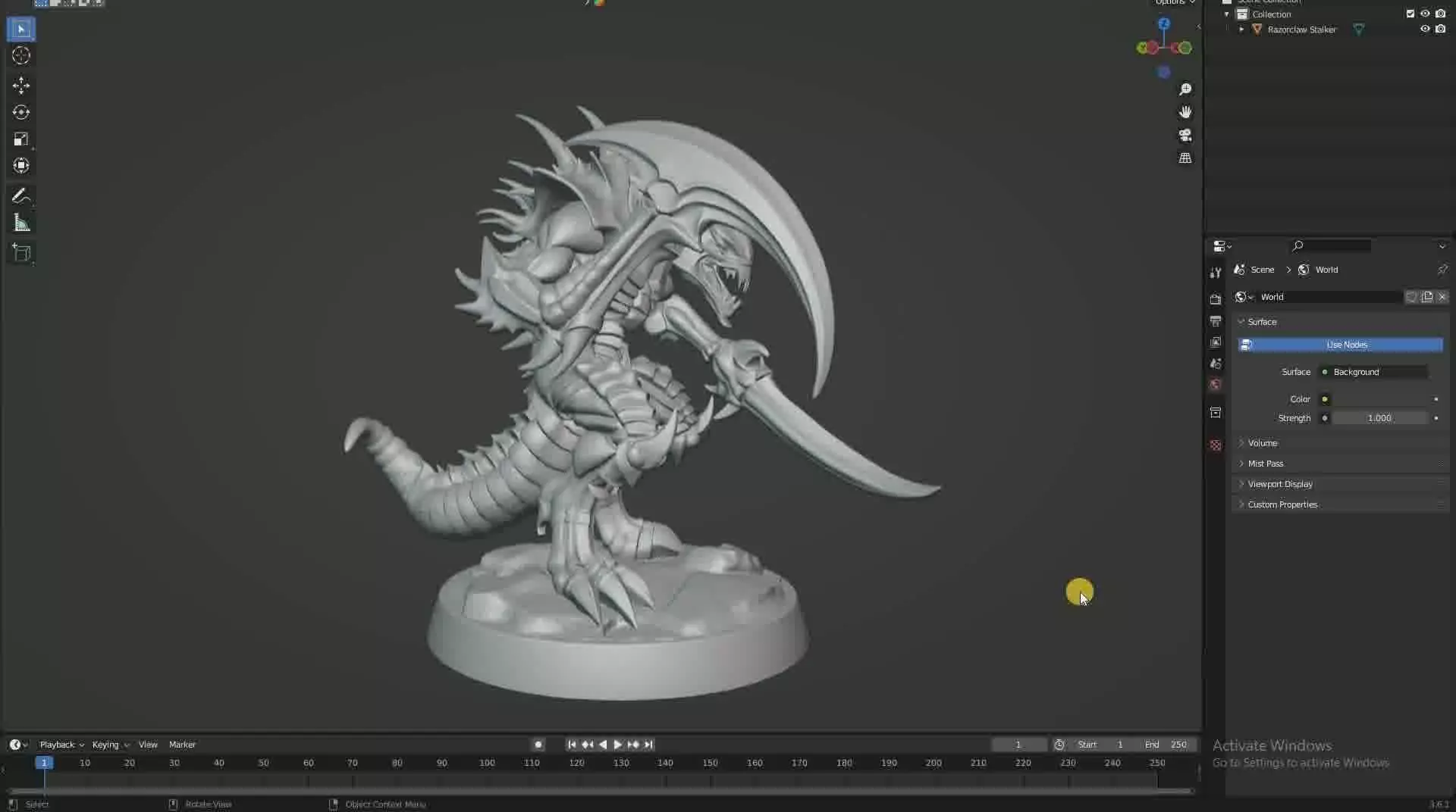 Razorclaw Stalker Alien Scythe Predator Print Ready STL 3D print model_41