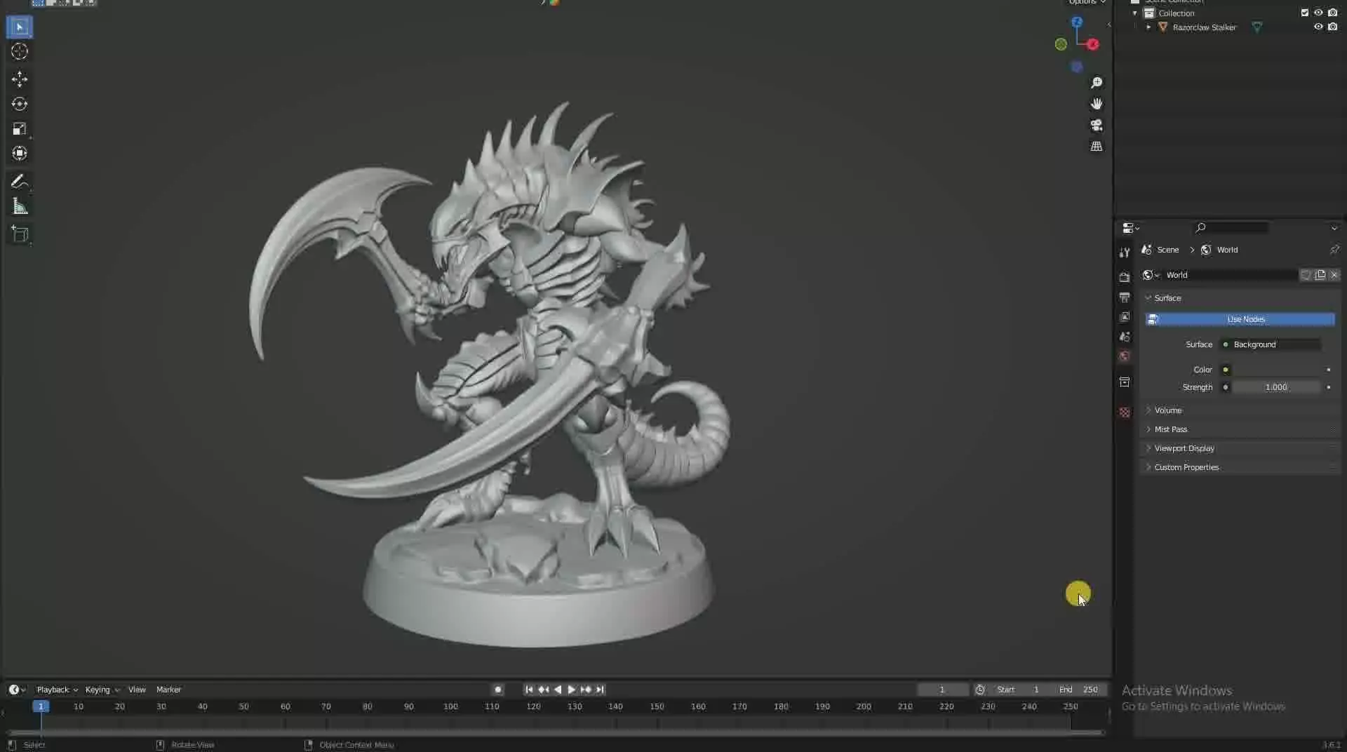 Razorclaw Stalker Alien Scythe Predator Print Ready STL 3D print model_23