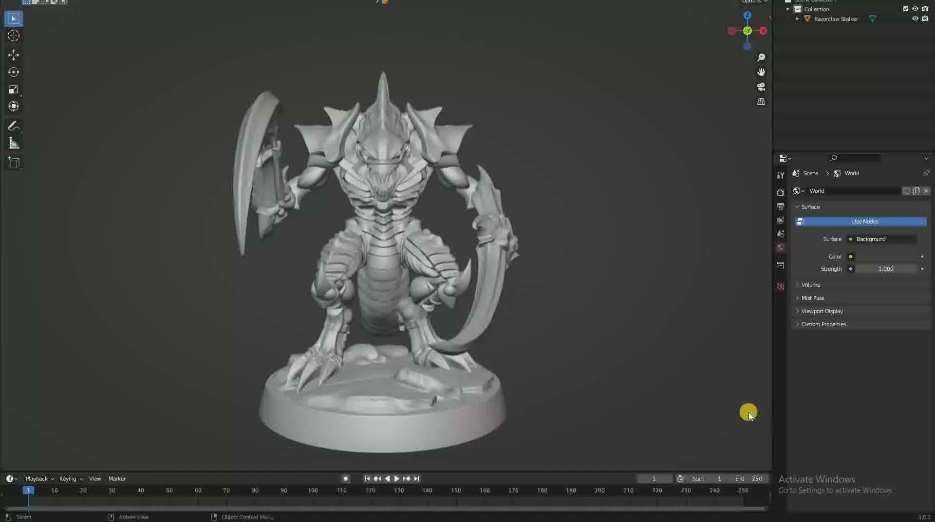 Razorclaw Stalker Alien Scythe Predator Print Ready STL 3D print model_22