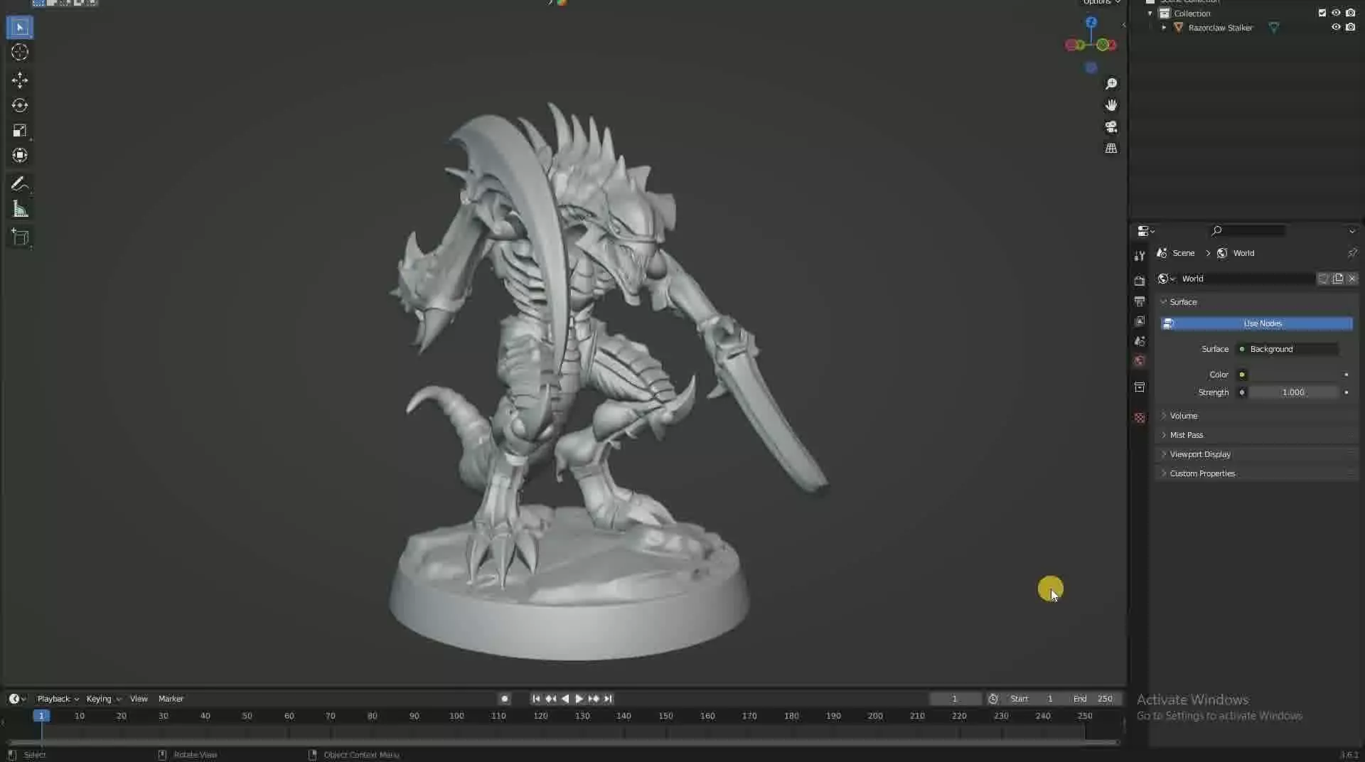 Razorclaw Stalker Alien Scythe Predator Print Ready STL 3D print model_18