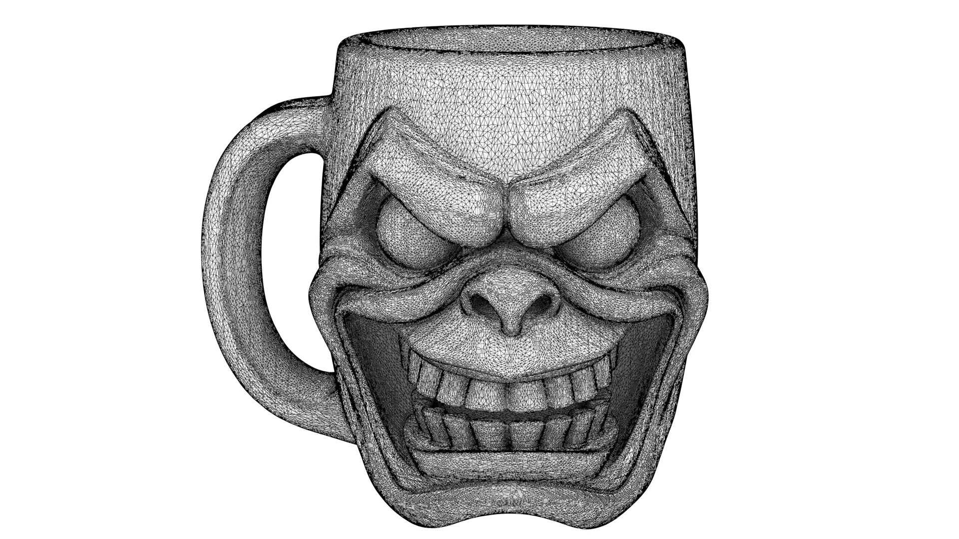 Mug laughs 3D model_10