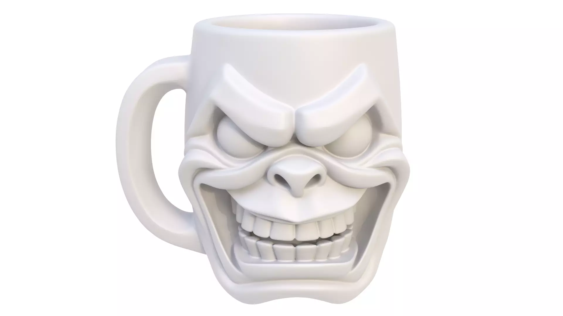 Mug laughs 3D model_7