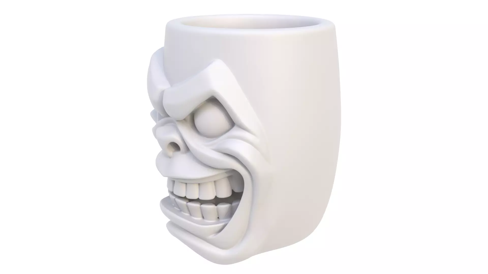 Mug laughs 3D model_2