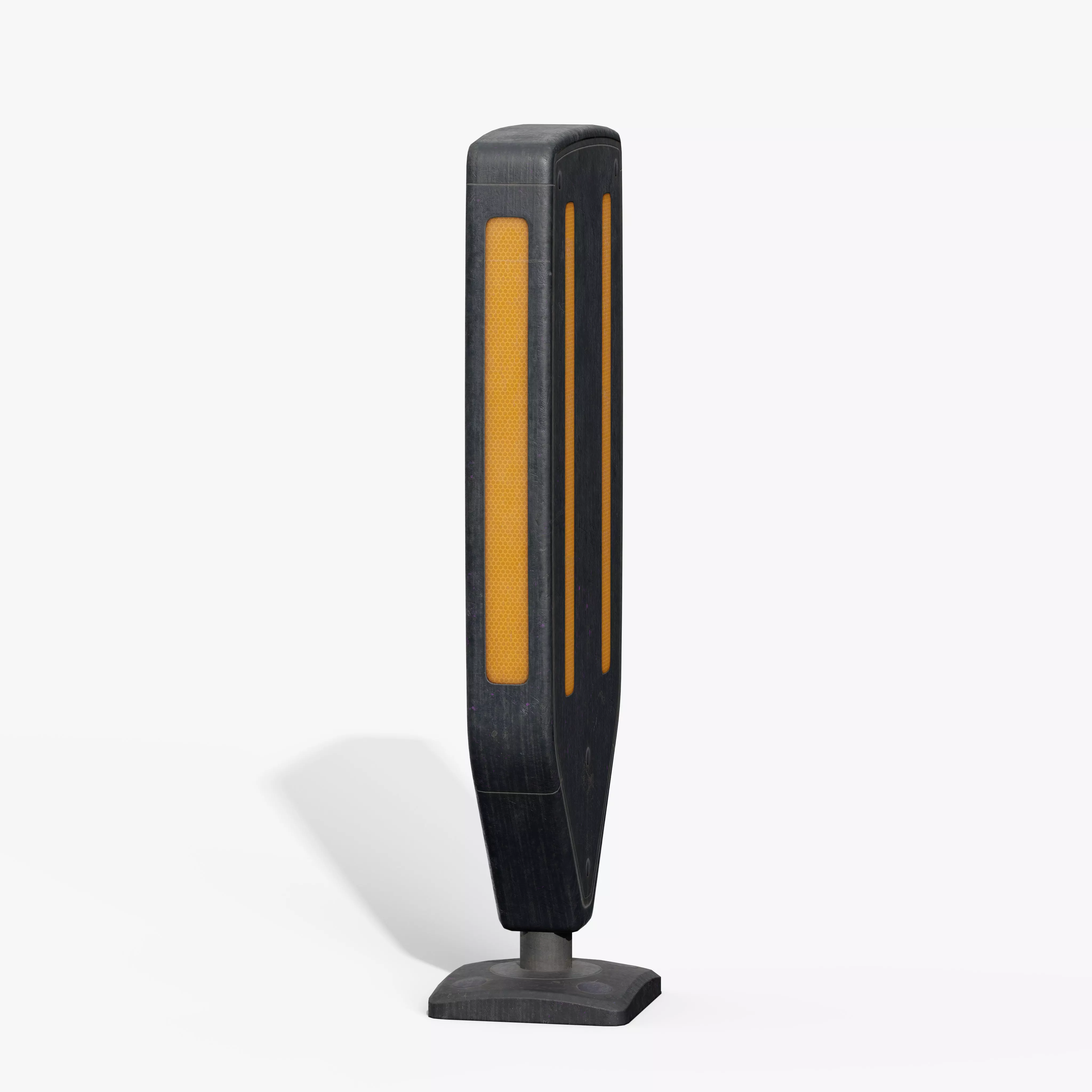 Traffic Bollard Island B Low-poly 3D model_8