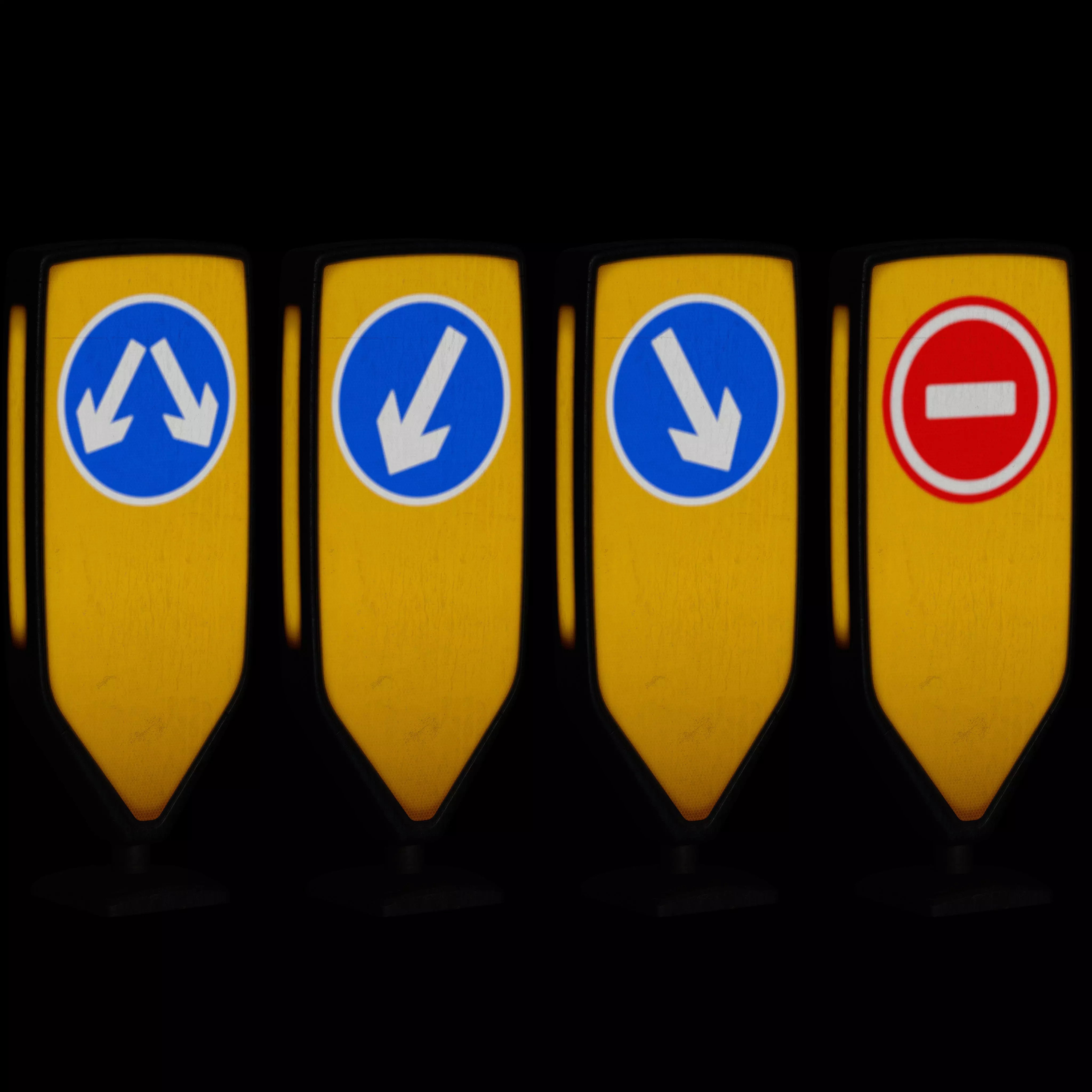 Traffic Bollard Island B Low-poly 3D model_12