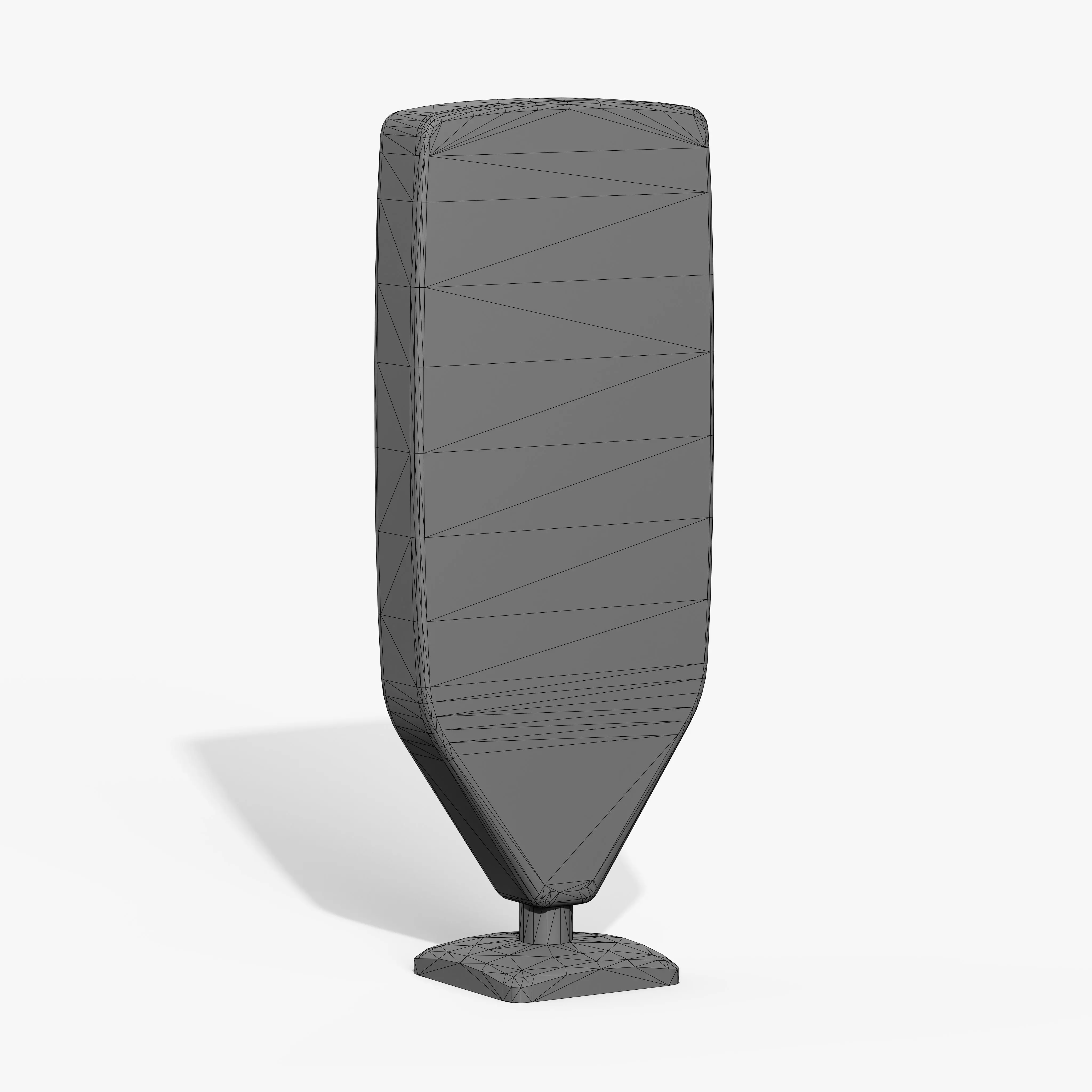 Traffic Bollard Island B Low-poly 3D model_11