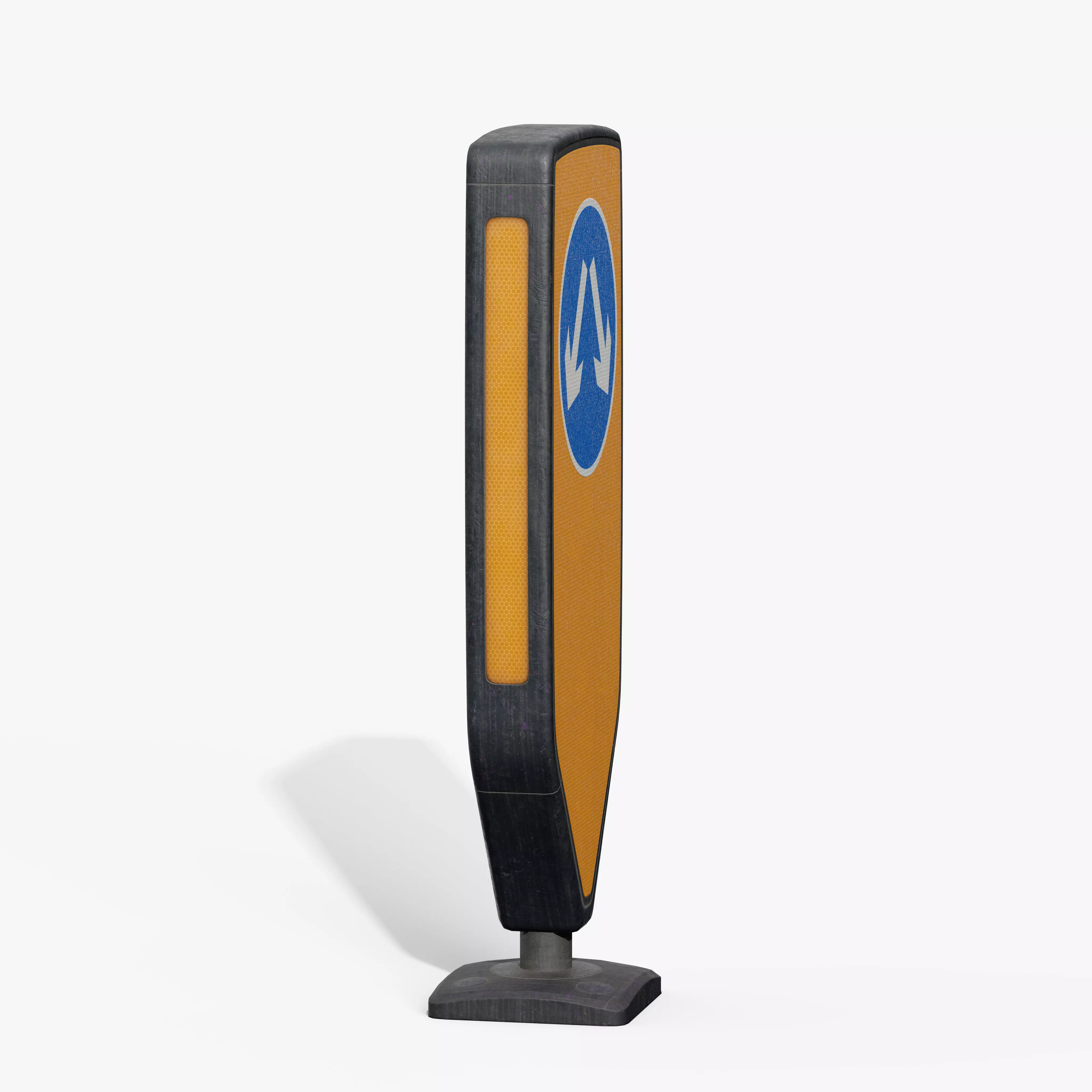 Traffic Bollard Island B Low-poly 3D model_4