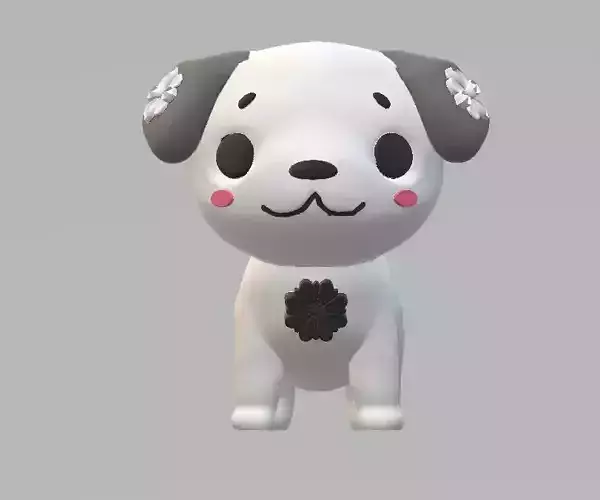 dog puppy toy 3d printable model 