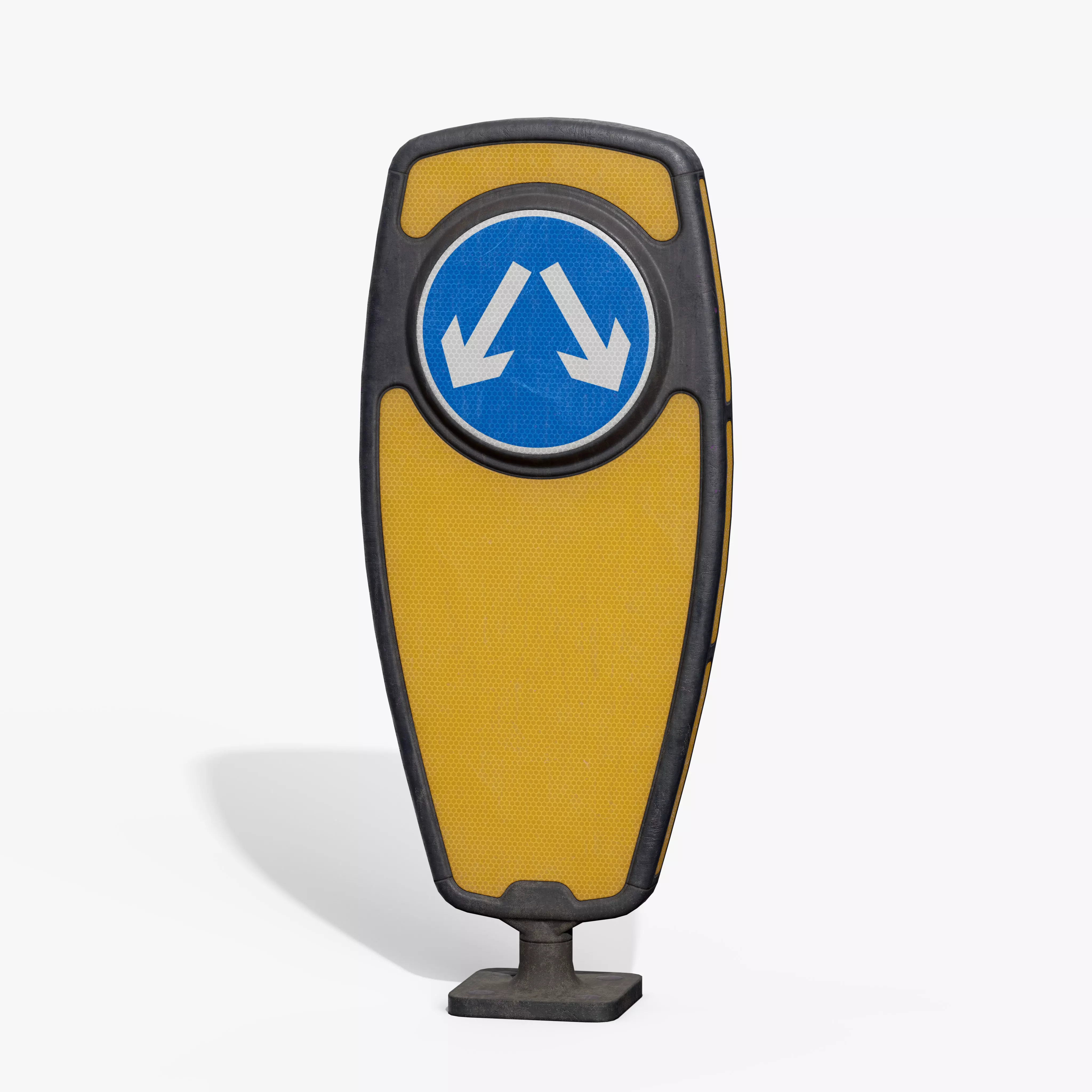 Traffic Bollard Island C Low-poly 3D model_6
