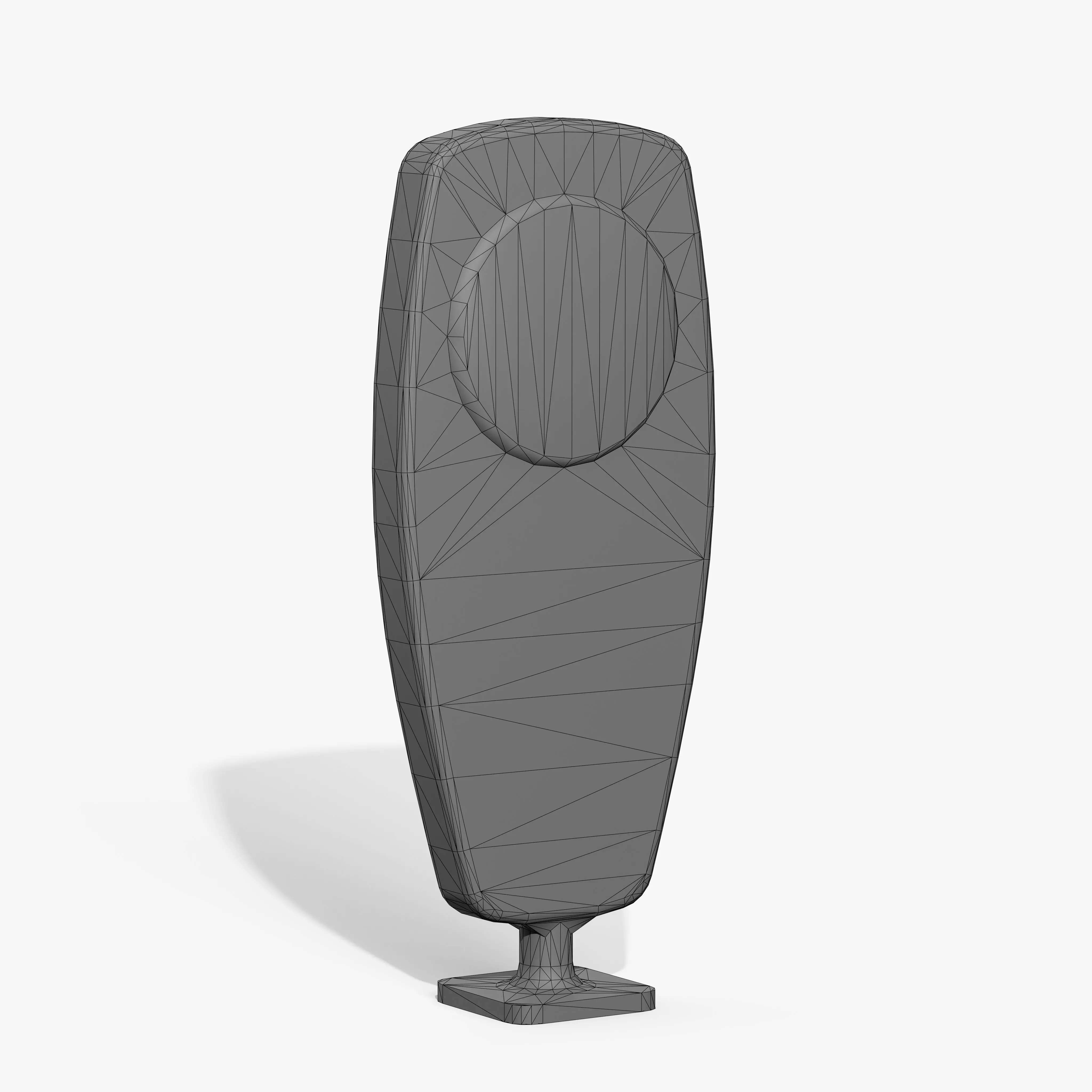 Traffic Bollard Island C Low-poly 3D model_11