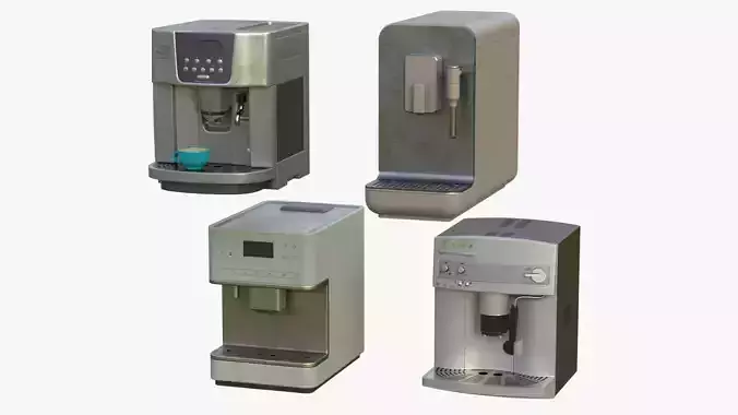 Coffee Machines game ready PBR collection