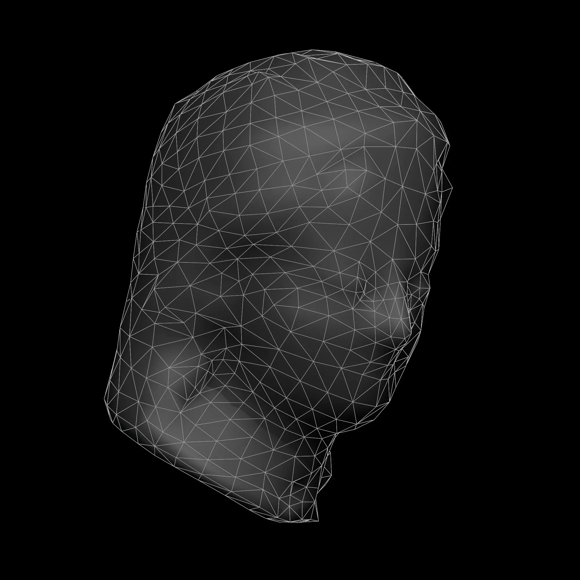 Head Of Buddha HEAD05 Low-poly 3D model_14