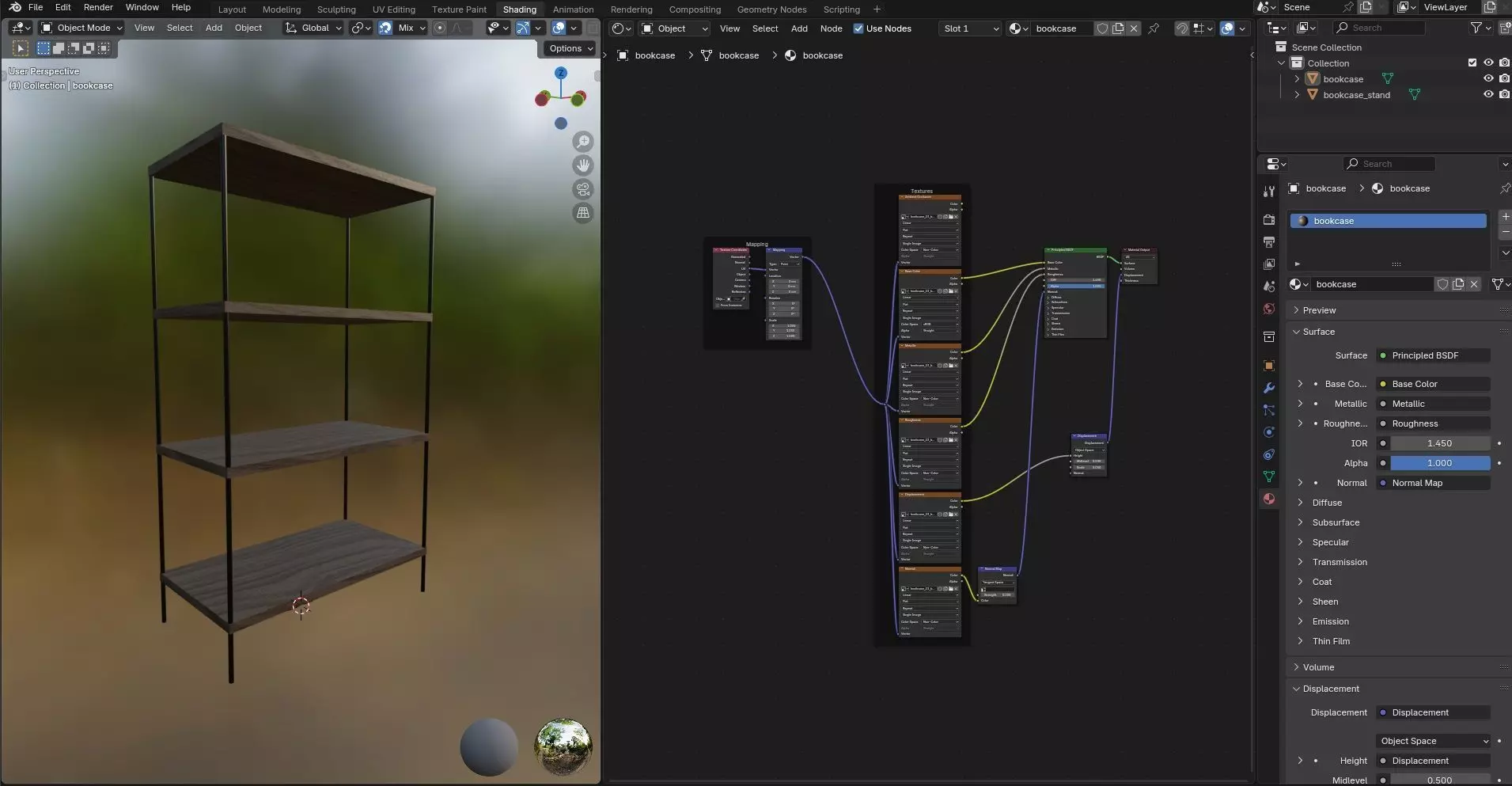 Bookcase CG23 3D model_11