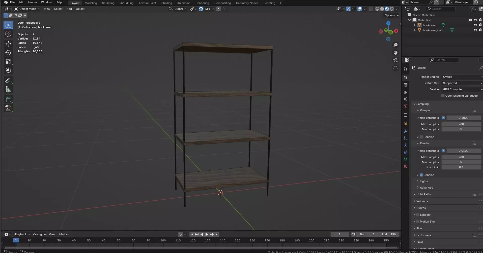 Bookcase CG23 3D model_8
