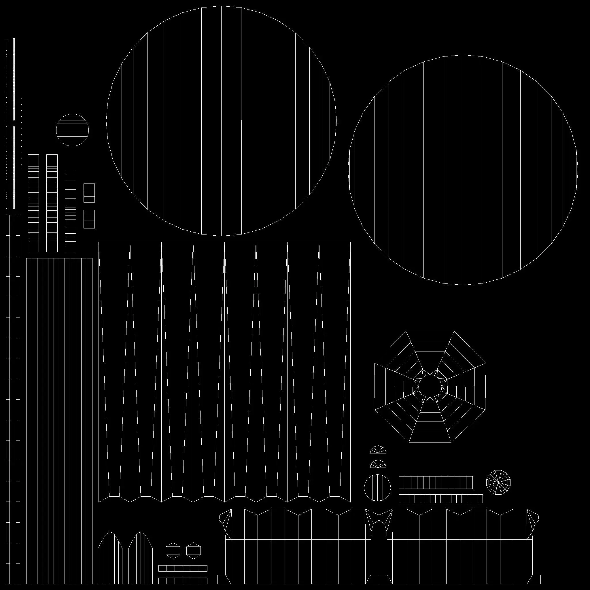 Traffic Bollard Island E Low-poly 3D model_16