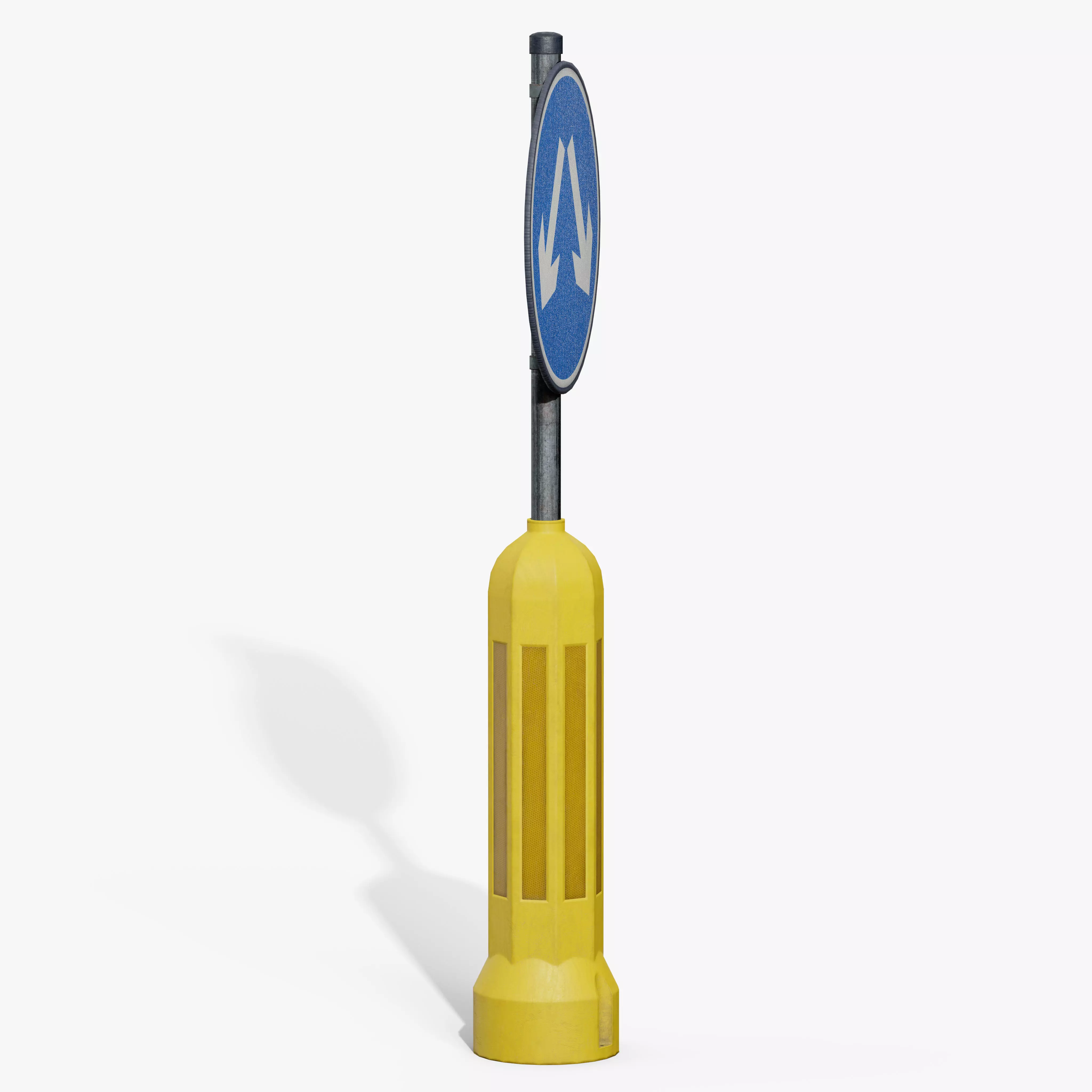 Traffic Bollard Island E Low-poly 3D model_3