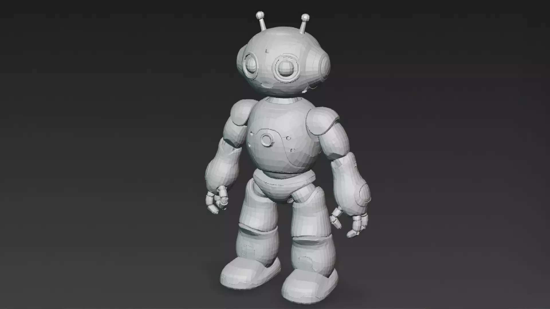 Humanoid Robots Pack Sci-Fi Futuristic 3D Models Low-poly 3D model_11