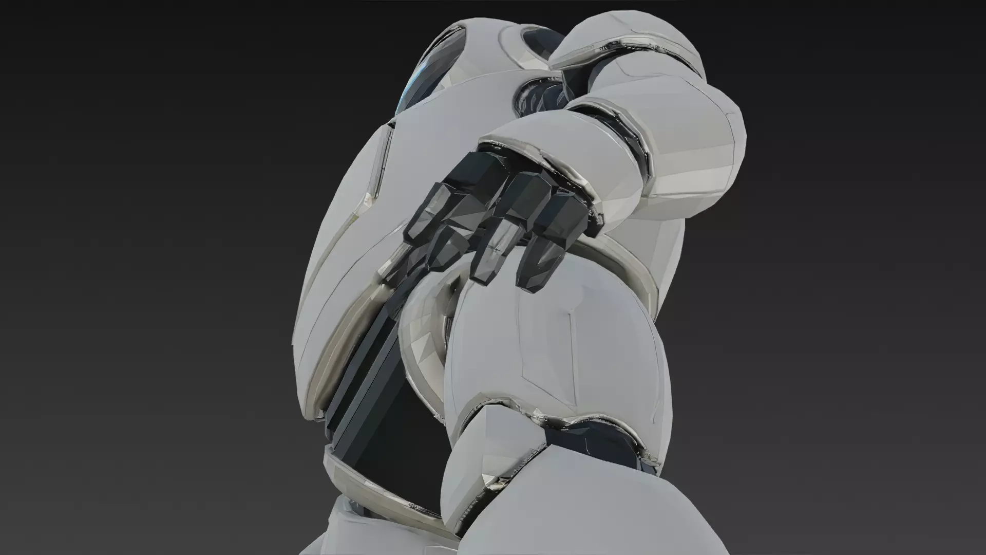Humanoid Robots Pack Sci-Fi Futuristic 3D Models Low-poly 3D model_33