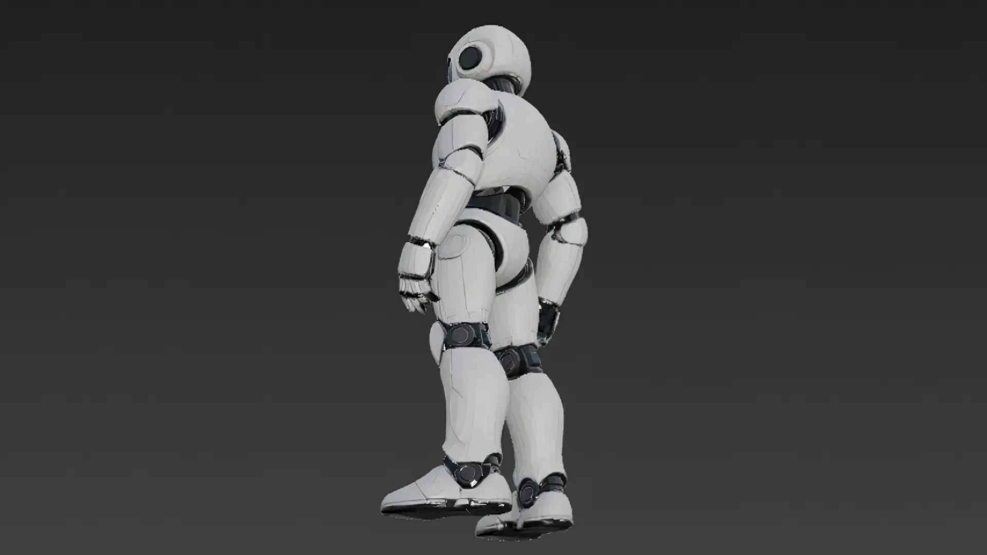 Humanoid Robots Pack Sci-Fi Futuristic 3D Models Low-poly 3D model_22