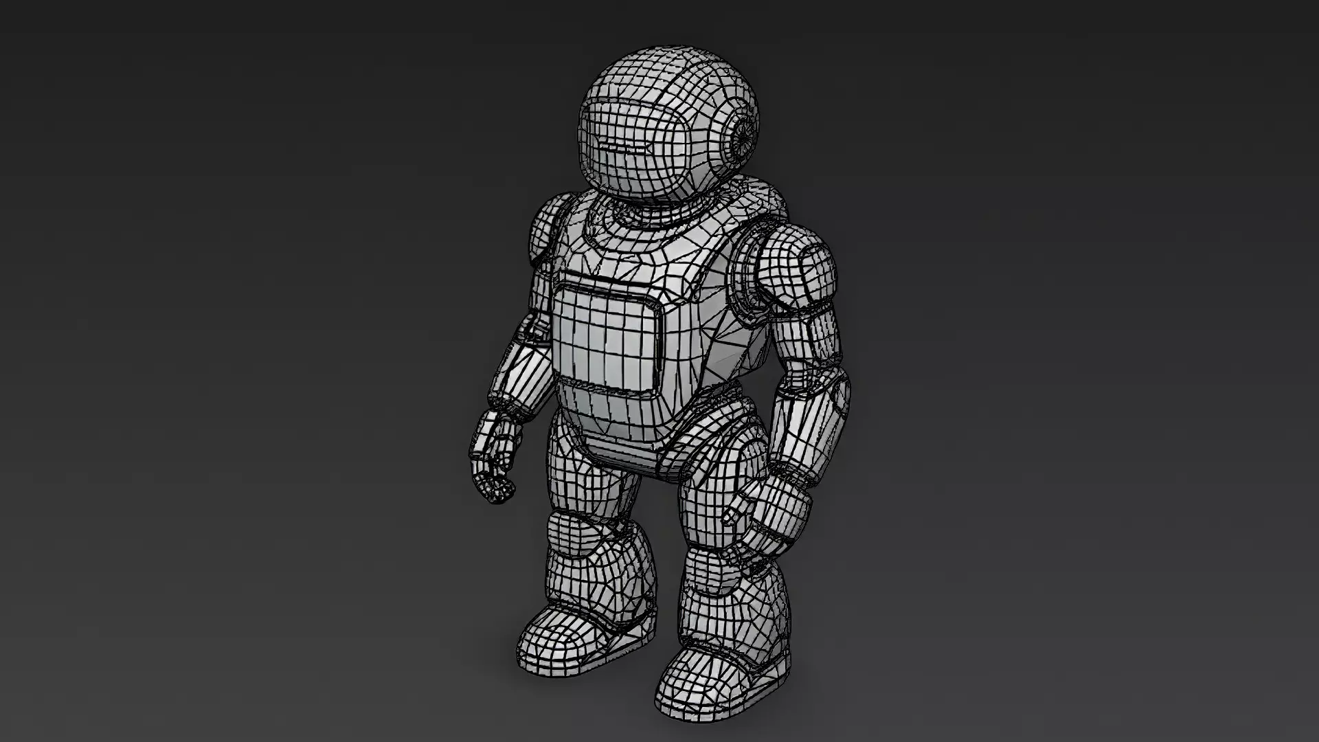 Humanoid Robots Pack Sci-Fi Futuristic 3D Models Low-poly 3D model_35