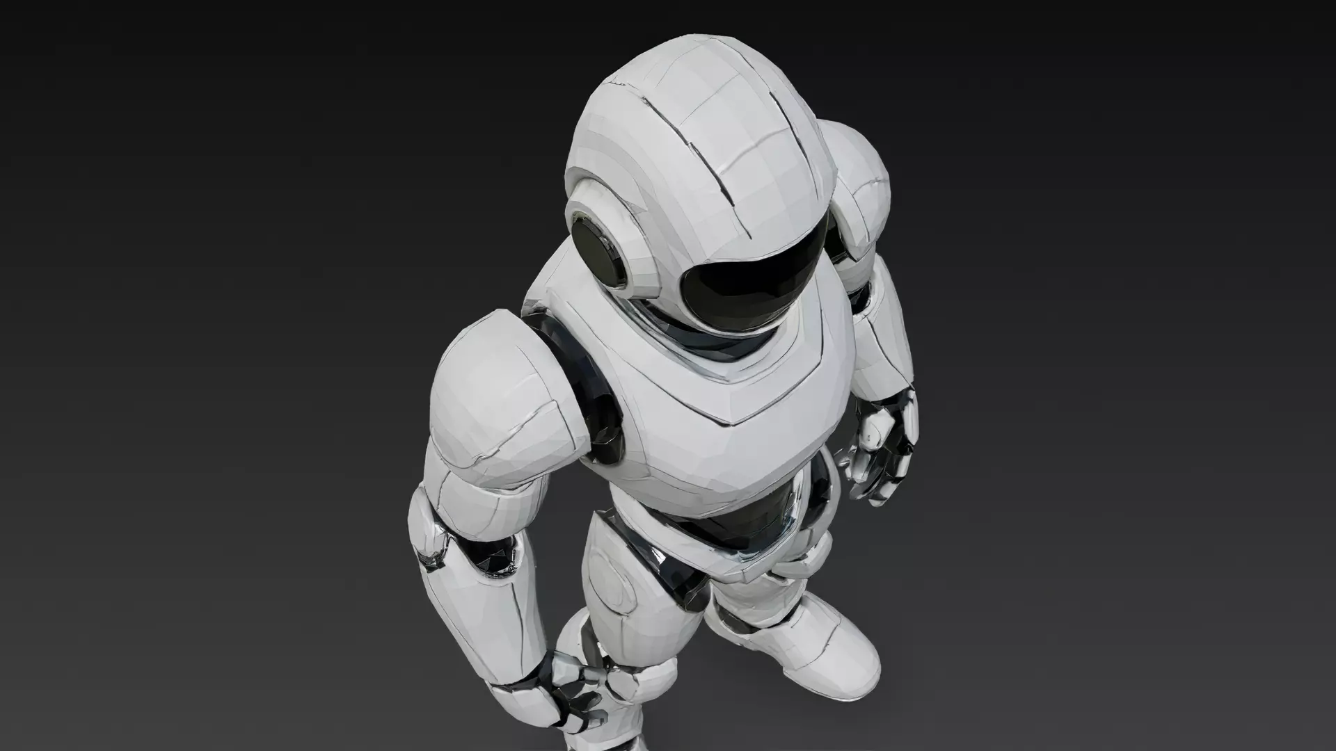 Humanoid Robots Pack Sci-Fi Futuristic 3D Models Low-poly 3D model_16