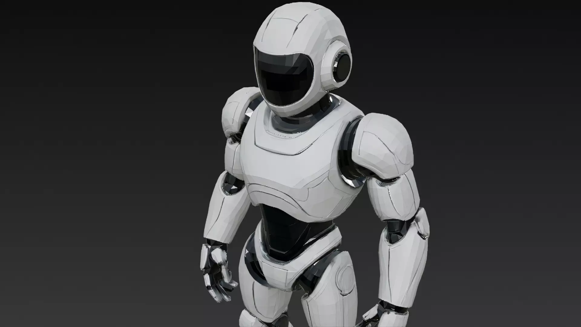 Humanoid Robots Pack Sci-Fi Futuristic 3D Models Low-poly 3D model_19