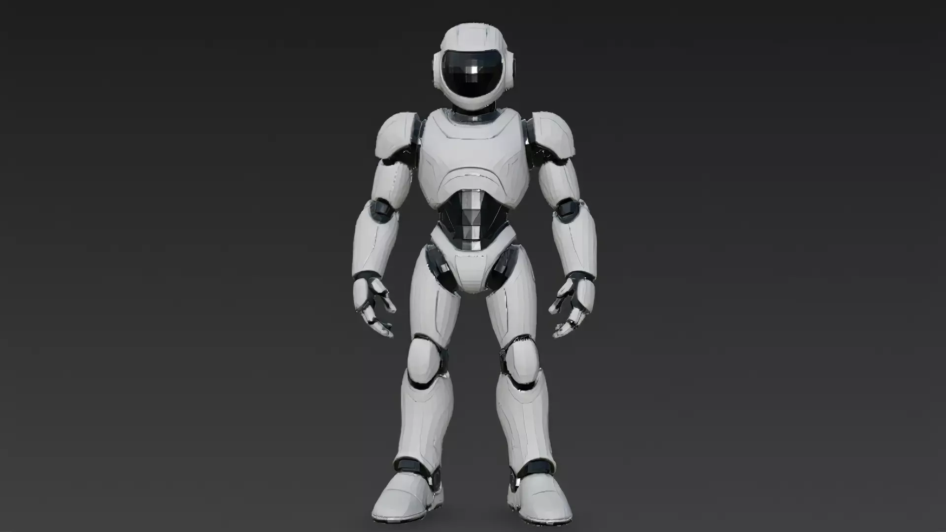 Humanoid Robots Pack Sci-Fi Futuristic 3D Models Low-poly 3D model_20