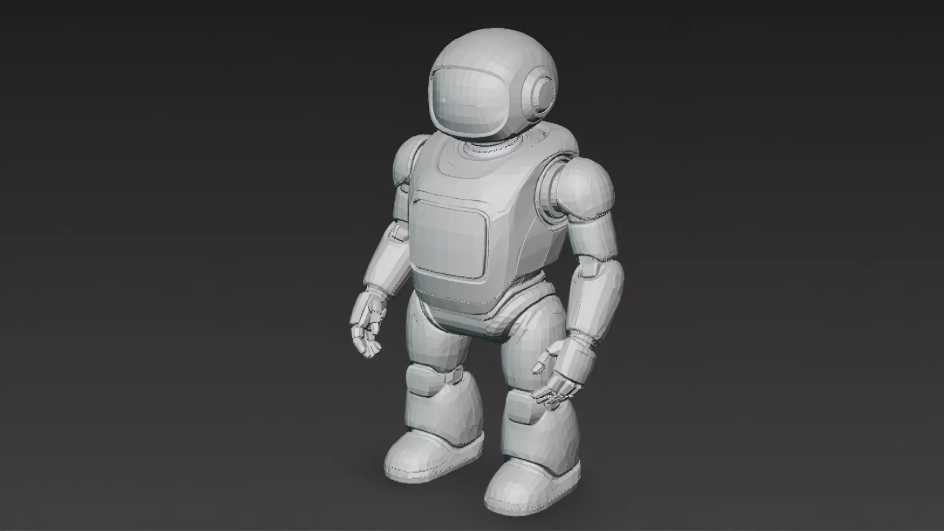 Humanoid Robots Pack Sci-Fi Futuristic 3D Models Low-poly 3D model_36