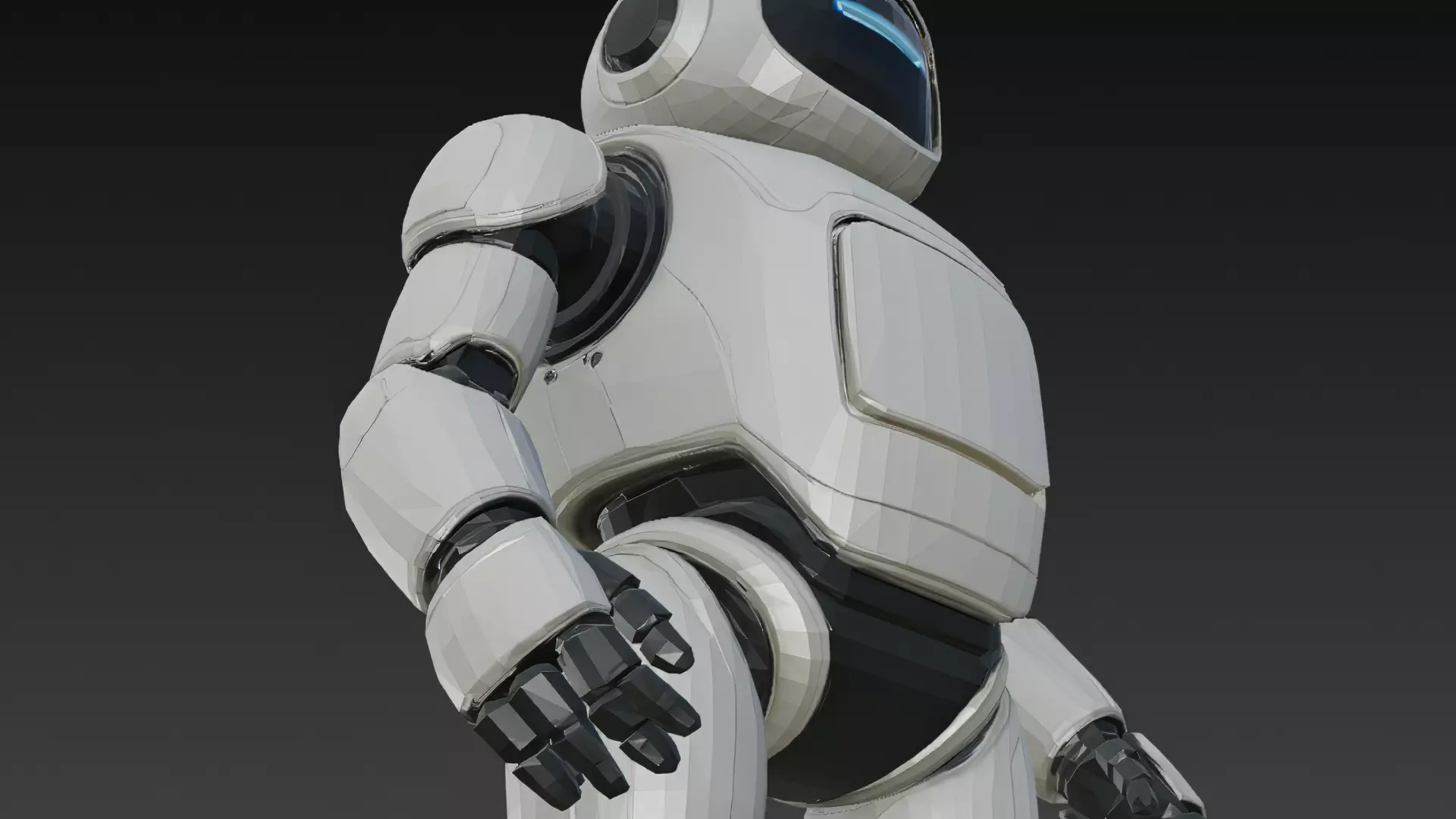 Humanoid Robots Pack Sci-Fi Futuristic 3D Models Low-poly 3D model_32