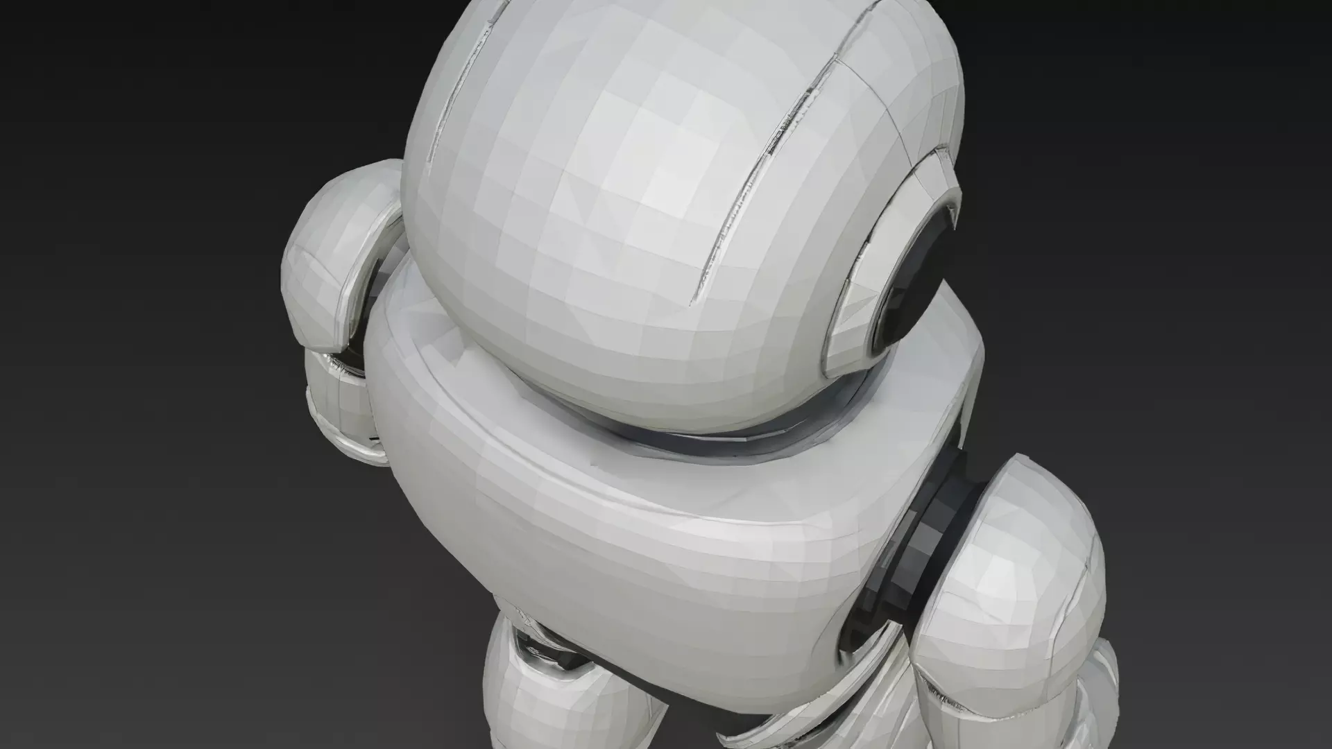 Humanoid Robots Pack Sci-Fi Futuristic 3D Models Low-poly 3D model_29