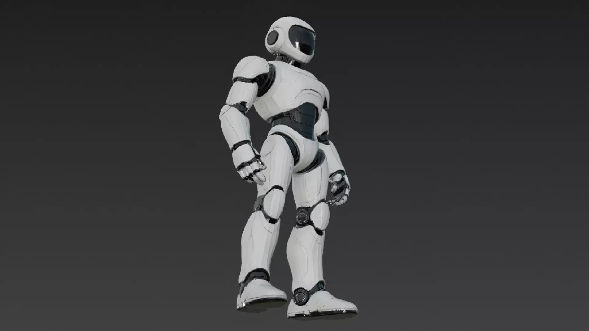 Humanoid Robots Pack Sci-Fi Futuristic 3D Models Low-poly 3D model_14