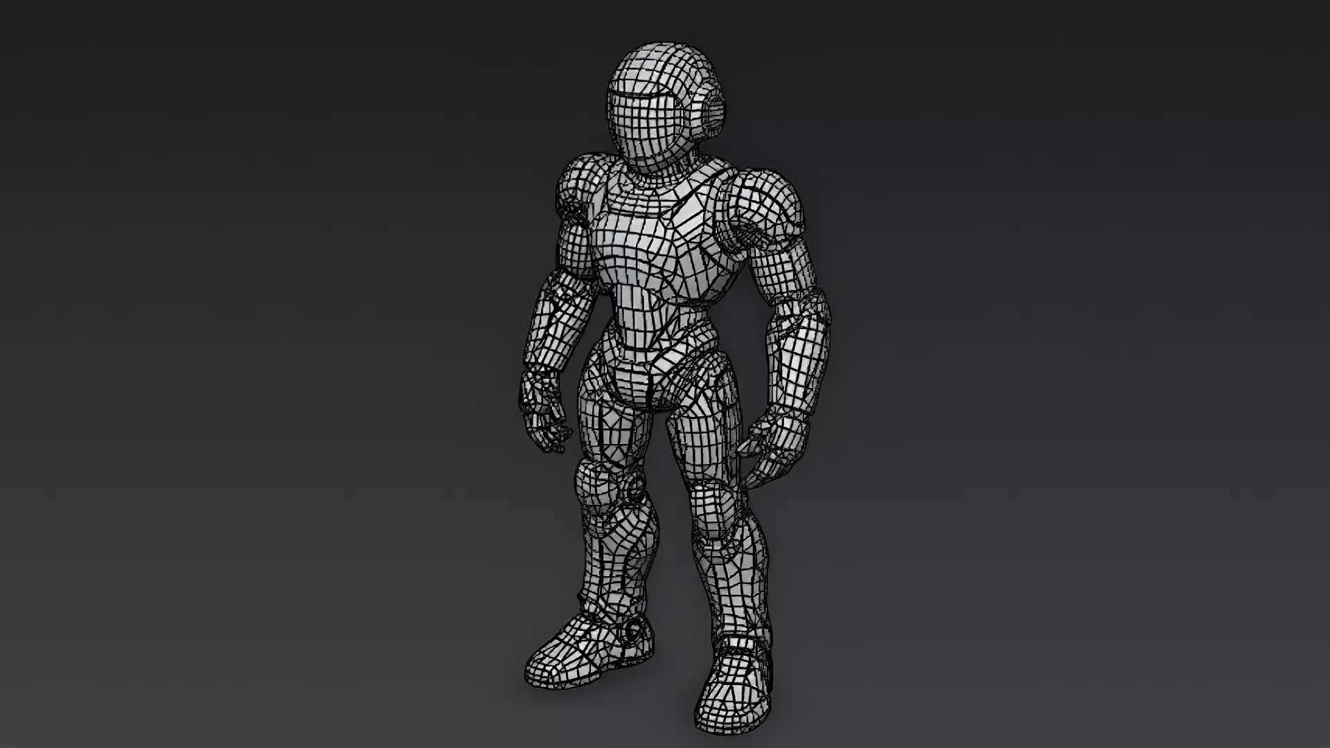 Humanoid Robots Pack Sci-Fi Futuristic 3D Models Low-poly 3D model_23